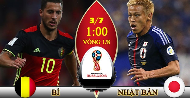 Nhận định Bỉ vs Nhật Bản, 01h00 ngày 03/7: Vòng 1/8