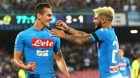 Insigne và Milik quyết định sự sống của Napoli