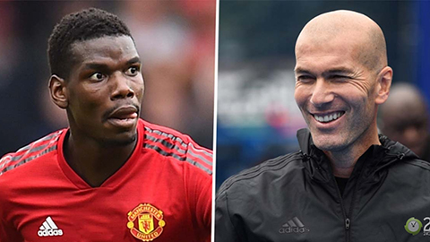 Pogba hy vọng Zidane sẽ thay thế Mourinho tại M.U