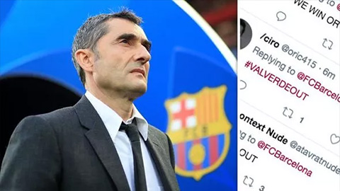 Fan Barca đòi sa thải HLV Valverde sau thất bại trước Liverpool