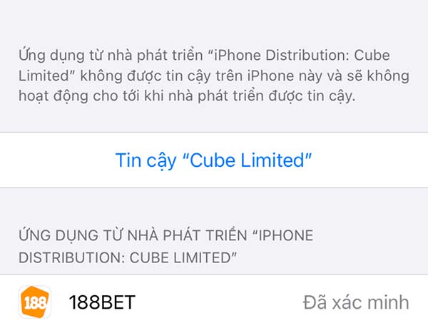 Người chơi đợi app hiển thị trên màn hình, sau đó vào Cài đặt