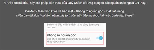 Người chơi đợi ứng dụng tải về máy và hiển thị trên màn hình di động.